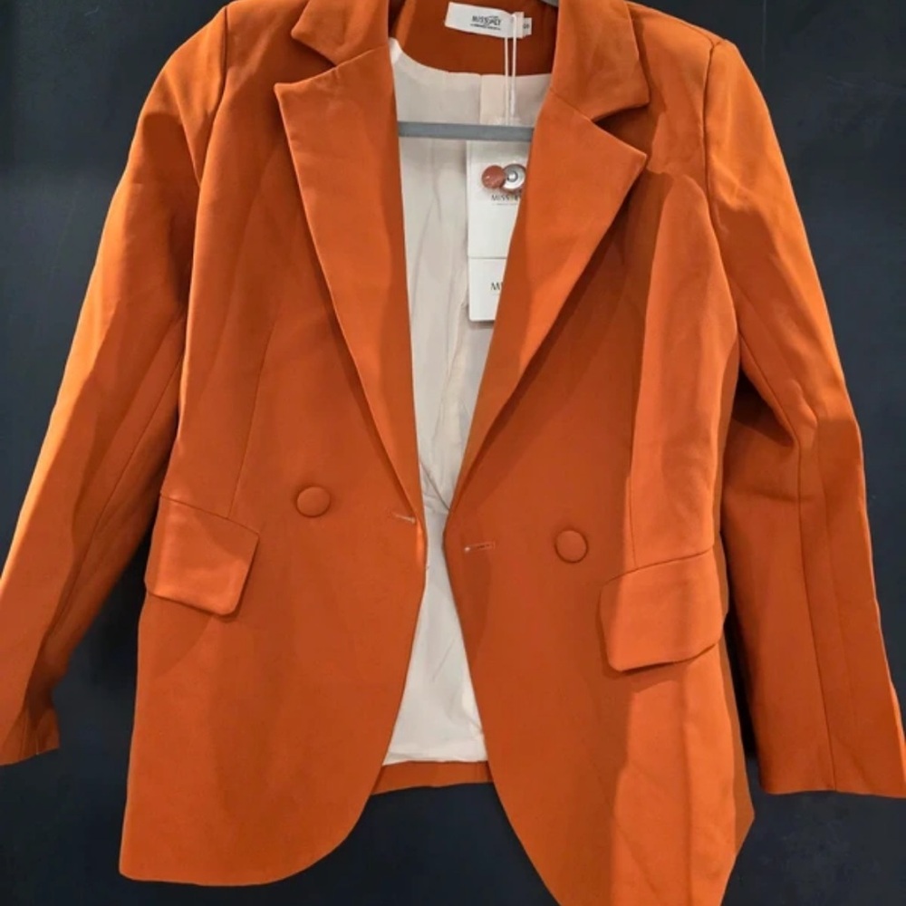 Mango Burnt Orange Women's Blazer